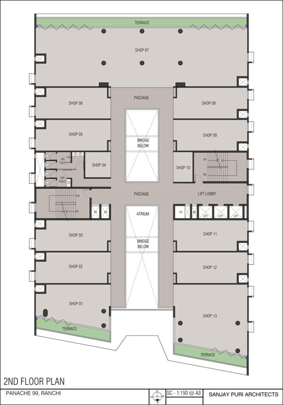 COMMERCIAL SECOND FLOOR PLAN