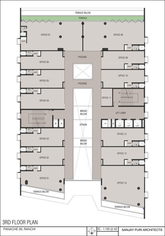 COMMERCIAL THIRD FLOOR PLAN